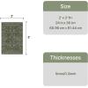 GENIMO 6×9 Washable Area Rug, Non-Slip Vintage Boho Floral Carpet, Soft Low-Pile Thin Living Room Rug for Bedroom, Dining Room, Nursery, Dark Green(Emerald Green)