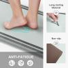 GENIMO Kitchen Mats for Floor 2PCs, Washable Anti Fatigue Mat for Cushioned, 17.3″x47″+17.3″x30″, Waterproof Kitchen Rugs, Non Slip Comfort Standing Mat Rug for Home, Sink, Laundry, Light Green(Light Grey)