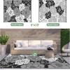 GENIMO Outdoor Rug 5′ x 8′ Waterproof for Patios Clearance, Reversible Plastic Straw Camping Carpet, Large Area Rugs Mats for RV, Picnic, Backyard, Deck, Balcony, Porch, Beach, Grey&White(C.mix Black & White)