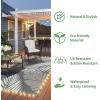 GENIMO Outdoor Rug 5′ x 8′ Waterproof for Patios Clearance, Reversible Plastic Straw Camping Carpet, Large Area Rugs Mats for RV, Picnic, Backyard, Deck, Balcony, Porch, Beach, Grey&White(Grey & White | Led)