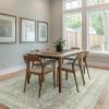 GENIMO 8×10 Area Rugs for Living Room, Machine Washable Non Slip Vintage Rugs, Low Pile Lightweight Chenille Print Rug for Bedroom, Dining Room, Home Office, Oat Light