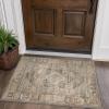 GENIMO Area Rug 2×3 Non Slip Entryway Rug, Machine Washable Low Pile Lightweight Doormat for Living Room, Runner, Bedroom, Kitchen and Passage, TAN