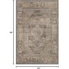GENIMO Area Rug 2×3 Non Slip Entryway Rug, Machine Washable Low Pile Lightweight Doormat for Living Room, Runner, Bedroom, Kitchen and Passage, TAN