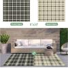 GENIMO Outdoor Rug for Patio Clearance,9’x18′ Waterproof Mat,Reversible Plastic Camping Rugs,Rv,Porch,Deck,Camper,Balcony,Backyard,Black & Gray(Black & Beige-c)