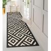 GENIMO Outdoor Rug for Patio Clearance,9’x18′ Waterproof Mat,Reversible Plastic Camping Rugs,Rv,Porch,Deck,Camper,Balcony,Backyard,Black & Gray(Black&beige)
