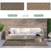 GENIMO Outdoor Rug for Patio Clearance,9’x18′ Waterproof Mat,Reversible Plastic Camping Rugs,Rv,Porch,Deck,Camper,Balcony,Backyard,Black & Gray(Black&brown)