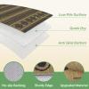 GENIMO Outdoor Rug for Patio Clearance,9’x18′ Waterproof Mat,Reversible Plastic Camping Rugs,Rv,Porch,Deck,Camper,Balcony,Backyard,Black & Gray(Coffeebeige-w)