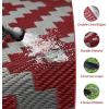 GENIMO Outdoor Rug for Patio Clearance,9’x18′ Waterproof Mat,Reversible Plastic Camping Rugs,Rv,Porch,Deck,Camper,Balcony,Backyard,Black & Gray(Red & Grey)