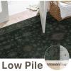 GENIMO Runner Rug for Hallways Machine Washable, 2×10 Non Slip Boho Vintage Lightweight Washable Runners, Thin Floor Rugs for Entryway Hallway Bathroom Laundry Room Corridor, Light Sage(Boho Gray Green)