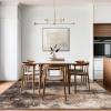 GENIMO Washable Area Rugs for Living Room Bedroom, 8×10 Modern Abstract Non Slip Rug, Low Pile Soft Contemporary Indoor Floor Carpet Cover for Dining Room Kitchen, Brown