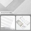 GENIMO Zebra Blinds for Windows, Dual Layer Roller Window Shades, Sheer Window Treatments Privacy Light Control for Day and Night, Mini Blinds for Home, Office, Easy to Install, Grey, 20″ W X 72″ H