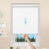 GENIMO 100% Blackout Blinds for Windows, Roller Shades for Indoor Windows, Thermal Insulated, UV Protection Fabric. Window Shades for Home, Bedroom, Living Room. Easy to Install, White, 20″ W X 72″ H