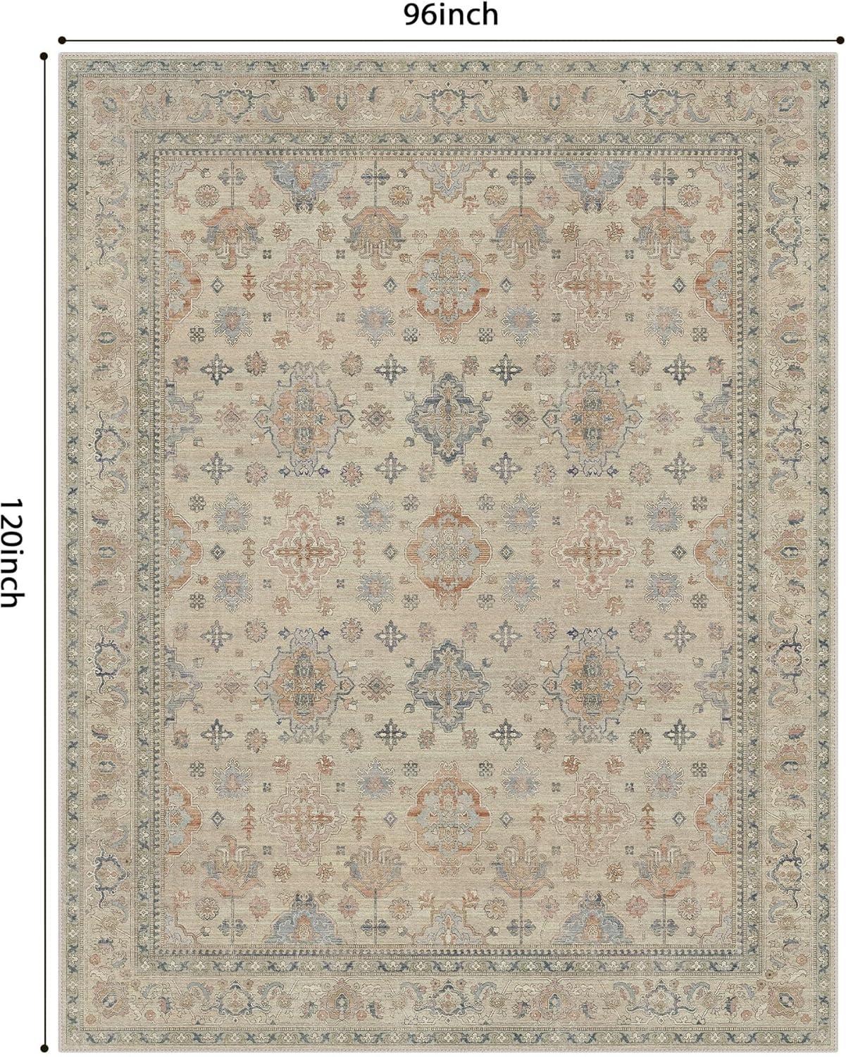 imageGENIMO 26X6 Runner Rug Non Slip Machine Washable Hallway Runners Low Plie ampamp Thin Vintage Rug for Hallway Kitchen Laundry Entryway Bedroom ampamp Living Room Dark GrayDarkgrey