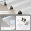 GENIMO 100% Blackout Roller Window Shades, Window Blinds Cordless with Thermal Insulated, UV Protection Fabric, Mini French Door Blinds for Home, Office, Bedroom, Easy to Install, Black, 43″ W X 72″ H(A.linen White | 100% Blackout)