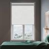 GENIMO 100% Blackout Roller Window Shades, Window Blinds Cordless with Thermal Insulated, UV Protection Fabric, Mini French Door Blinds for Home, Office, Bedroom, Easy to Install, Black, 43″ W X 72″ H(A.linen White | 100% Blackout)