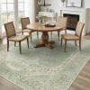 GENIMO 2’6”X6 Runner Rug Non Slip, Machine Washable Hallway Runners, Low Plie & Thin Vintage Rug for Hallway, Kitchen, Laundry, Entryway, Bedroom & Living Room, Dark Gray(Cream Greem)