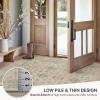 GENIMO 2’6”X6 Runner Rug Non Slip, Machine Washable Hallway Runners, Low Plie & Thin Vintage Rug for Hallway, Kitchen, Laundry, Entryway, Bedroom & Living Room, Dark Gray(Darkgrey)