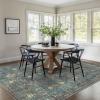 GENIMO 2’6”X6 Runner Rug Non Slip, Machine Washable Hallway Runners, Low Plie & Thin Vintage Rug for Hallway, Kitchen, Laundry, Entryway, Bedroom & Living Room, Dark Gray(Slate Azure)
