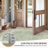 GENIMO 2’6”X6 Runner Rug Non Slip, Machine Washable Hallway Runners, Low Plie & Thin Vintage Rug for Hallway, Kitchen, Laundry, Entryway, Bedroom & Living Room, Dark Gray(Cream Greem)
