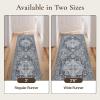 GENIMO 2’6”X6 Runner Rug Non Slip, Machine Washable Hallway Runners, Low Plie & Thin Vintage Rug for Hallway, Kitchen, Laundry, Entryway, Bedroom & Living Room, Dark Gray(Dark Gray)