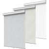 GENIMO 100% Blackout Roller Window Shades, Window Blinds Cordless with Thermal Insulated, UV Protection Fabric, Mini French Door Blinds for Home, Office, Bedroom, Easy to Install, Black, 43″ W X 72″ H(A.light Grey | 100% Blackout)