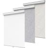 GENIMO 100% Blackout Roller Window Shades, Window Blinds Cordless with Thermal Insulated, UV Protection Fabric, Mini French Door Blinds for Home, Office, Bedroom, Easy to Install, Black, 43″ W X 72″ H(A.white | 100% Blackout)