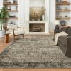 GENIMO 2×10 Runner Rugs for Hallway, Machine Washable Non Slip Vintage Rugs, Low Pile Lightweight Soft Print Rug for enrtyway, Corridor, Home Office, Kitchen, Charcoal Gray(Boho Sage)