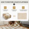GENIMO Checkered Rug 8×10 Area Rugs for Kids Bedroom Soft Shag Rug Fluffy Fuzzy Carpet Plush Rugs for Living Room Nursery Playroom Dorm Modern Home Decor Aesthetic, Green and White(Beige White)