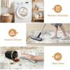 GENIMO Kitchen Mats for Floor Set of 3 Non-Slip Washable, Waterproof Lightweight Kitchen Rugs, Kitchen Floor Mat Runner Rug Carpet for Laundry, Sink, Hallway, Bathroom, Entryway, BrownGreen(Gold)