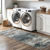 GENIMO Kitchen Mats for Floor Set of 3 Non-Slip Washable, Waterproof Lightweight Kitchen Rugs, Kitchen Floor Mat Runner Rug Carpet for Laundry, Sink, Hallway, Bathroom, Entryway, BrownGreen(Black/Brown)