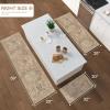 GENIMO Kitchen Mats for Floor Set of 3 Non-Slip Washable, Waterproof Lightweight Kitchen Rugs, Kitchen Floor Mat Runner Rug Carpet for Laundry, Sink, Hallway, Bathroom, Entryway, BrownGreen(Wood Brown)