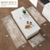 GENIMO Kitchen Mats for Floor Set of 3 Non-Slip Washable, Waterproof Lightweight Kitchen Rugs, Kitchen Floor Mat Runner Rug Carpet for Laundry, Sink, Hallway, Bathroom, Entryway, BrownGreen(Clay)