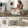 GENIMO Kitchen Mats for Floor Set of 3 Non-Slip Washable, Waterproof Lightweight Kitchen Rugs, Kitchen Floor Mat Runner Rug Carpet for Laundry, Sink, Hallway, Bathroom, Entryway, BrownGreen(Brown Green)
