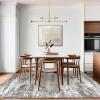 GENIMO 8×10 Area Rugs, Abstract Modern Living Room Rugs, Large Machine Washable Rug Non-Slip, Soft Pet Friendly Rugs for Bedroom, Playroom, Dining Room, Misty Gray