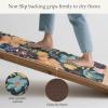 GENIMO Kitchen Mats for Floor 2PCS, Cushioned Kitchen Rugs Non Slip Washable, Farmhouse Anti Fatigue Mat Waterproof, Comfort Standing Mat Rug for Office, Home, Laundry, 17.3″x47″+17.3″x30″, Black(Light-black)