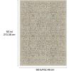 GENIMO 5×7 Washable Area Rug, Non-Slip Vintage Boho Floral Carpet, Soft Low-Pile Thin Bedroom Rug for Living Room, Dining Room, Nursery, Pink White(Beige Blue)