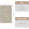 GENIMO 5×7 Washable Area Rug, Non-Slip Vintage Boho Floral Carpet, Soft Low-Pile Thin Bedroom Rug for Living Room, Dining Room, Nursery, Pink White(Beige Pink)
