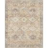 GENIMO 6x9Area Rugs for Living Room, Machine Washable Non Slip Vintage Rugs, Low Pile Lightweight Print Rug for Bedroom, Dining Room, Home Office, Warm Brown