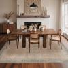 GENIMO 8×10 Area Rugs for Living Room, Machine Washable Non Slip Vintage Rugs, Low Pile Lightweight Chenille Print Rug for Bedroom, Dining Room, Home Office, Oatmeal Beige