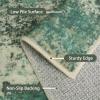 GENIMO Washable Rug-6×9 Area Rugs Lightweight Low Pile Carpet with Rubber Backing, Modern Pet Friendly Decorative Rug for Living Room, Bedroom, Playroom, Sage Green
