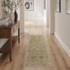 GENIMO Runner Rug 2×5 Non Slip Machine Washable Hallway Runner Rug, Low Pile Lightweight Rugs for Entryway, Hallway, Kitchen and Corridor, Tan Brown