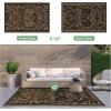 GENIMO Outdoor Rug 2.5′ x 8′ Waterproof for Patios Clearance, Reversible Outdoor Plastic Straw Camping Rug Carpet, Large Area Rugs Mats for RV, Camper, Deck, Balcony, Porch, Beach, Black&Beige(H.black & Brown)