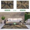 GENIMO Outdoor Rug 2.5′ x 8′ Waterproof for Patios Clearance, Reversible Outdoor Plastic Straw Camping Rug Carpet, Large Area Rugs Mats for RV, Camper, Deck, Balcony, Porch, Beach, Black&Beige(Black & Brown | Waterproof)