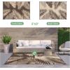 GENIMO Outdoor Rug 2.5′ x 8′ Waterproof for Patios Clearance, Reversible Outdoor Plastic Straw Camping Rug Carpet, Large Area Rugs Mats for RV, Camper, Deck, Balcony, Porch, Beach, Black&Beige(Coffee & Beige | Waterproof)