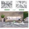 GENIMO Outdoor Rug 2.5′ x 8′ Waterproof for Patios Clearance, Reversible Outdoor Plastic Straw Camping Rug Carpet, Large Area Rugs Mats for RV, Camper, Deck, Balcony, Porch, Beach, Black&Beige(Grey & White | Waterproof)
