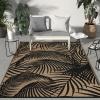 GENIMO Outdoor Rug 2.5′ x 8′ Waterproof for Patios Clearance, Reversible Outdoor Plastic Straw Camping Rug Carpet, Large Area Rugs Mats for RV, Camper, Deck, Balcony, Porch, Beach, Black&Beige(A.black & Brown)