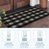 GENIMO Outdoor & Indoor Area Rug 5’x8′, Waterproof, Non-Shedding, Easy Cleaning, Boho Mat for Patio, Living Room, Balcony, Dining Room, RV, Deck, Bedroom, Camping, Outside Carpet,Blue(Black & White)