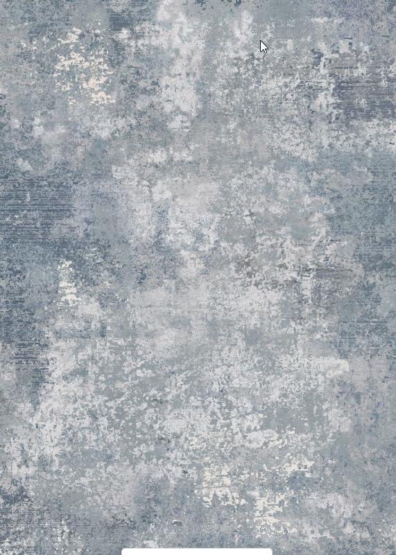 imageGENIMO 8x10 Area Rugs for Living Room Machine Washable Non Slip Rugs Low Pile Lightweight Vintage Print Rug for Bedroom Dining Room Home Office Distressed BlueGreyHaze Blue