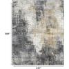 GENIMO 8×10 Area Rugs for Living Room, Machine Washable Non Slip Rugs, Low Pile Lightweight Vintage Print Rug for Bedroom, Dining Room, Home Office, Distressed Blue/Grey(Washed Livid)