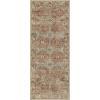 GENIMO 8×10 Area Rugs for Living Room, Machine Washable Non Slip Rugs, Low Pile Lightweight Vintage Print Rug for Bedroom, Dining Room, Home Office, Distressed Blue/Grey(Vintage Brick Red)